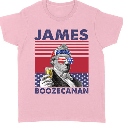 James Boozecanan Funny 4th Of July Drinking Shirt Bright T1186