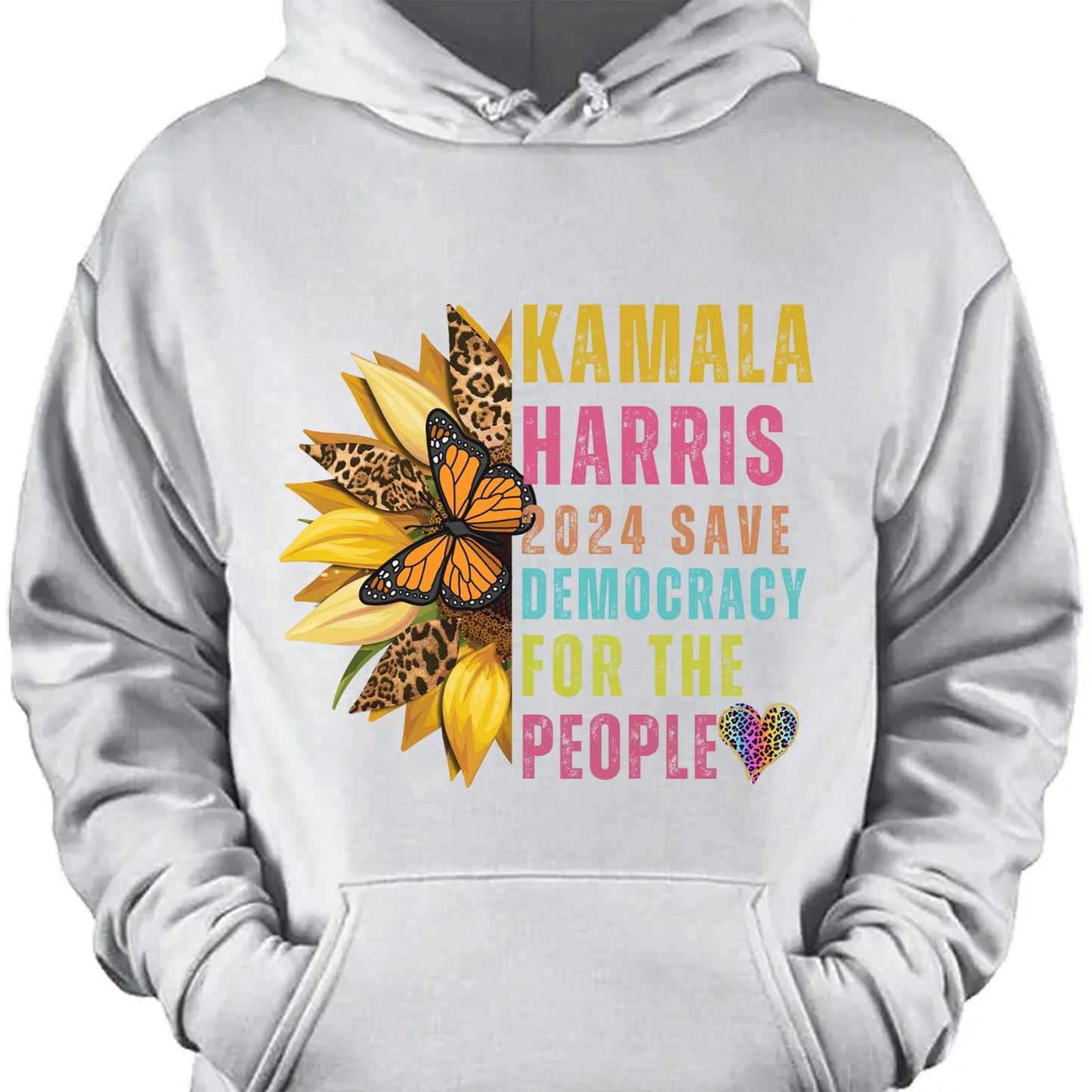 Kamala Harris Save Democracy For The People Shirt | Kamala Harris 2024 Shirt | Democrat Shirt Dark T1397 - KH2