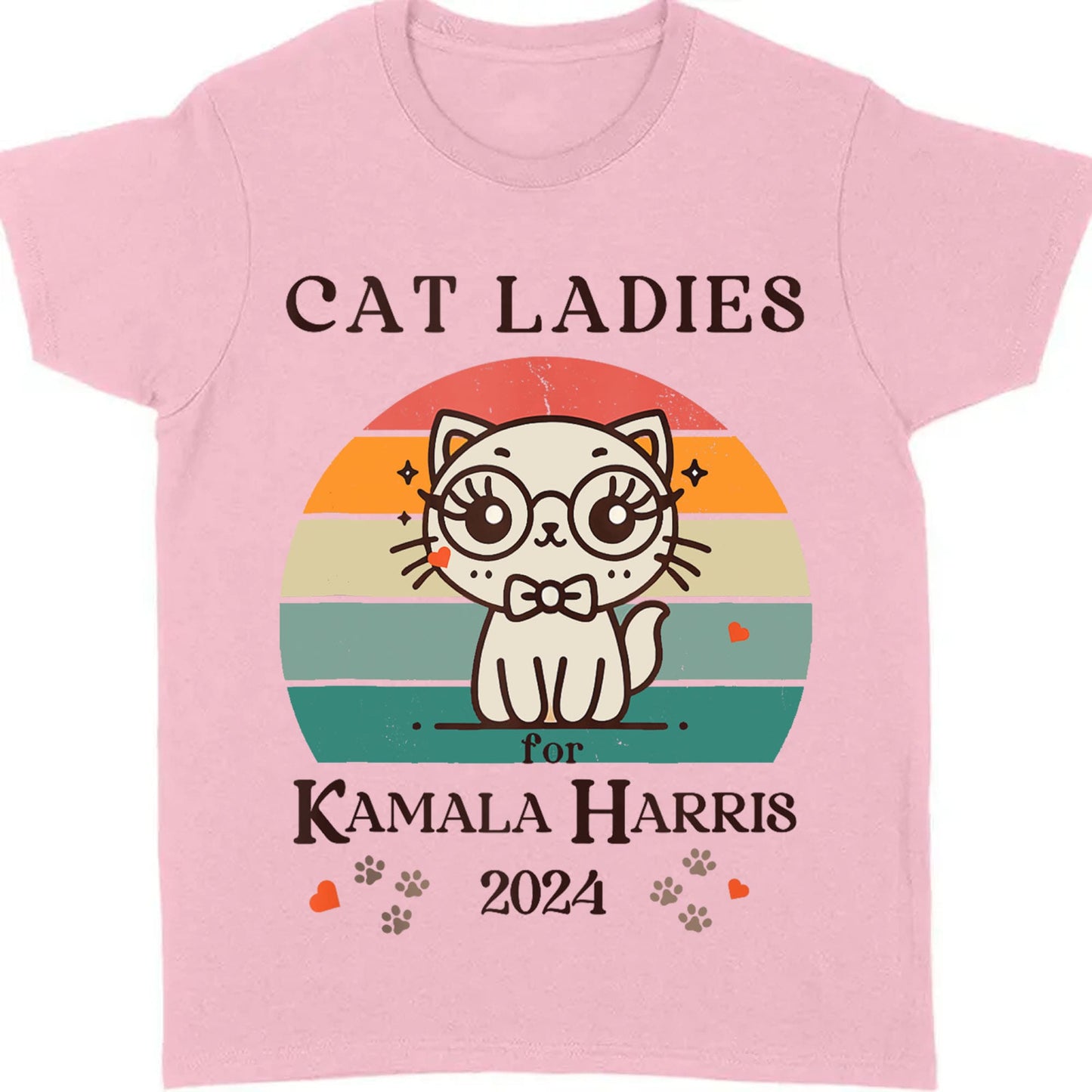 Cat Ladies Kamala Harris Shirt | Kamala Harris 2024 Shirt | Democrat Shirt Bright T1235 - KH2