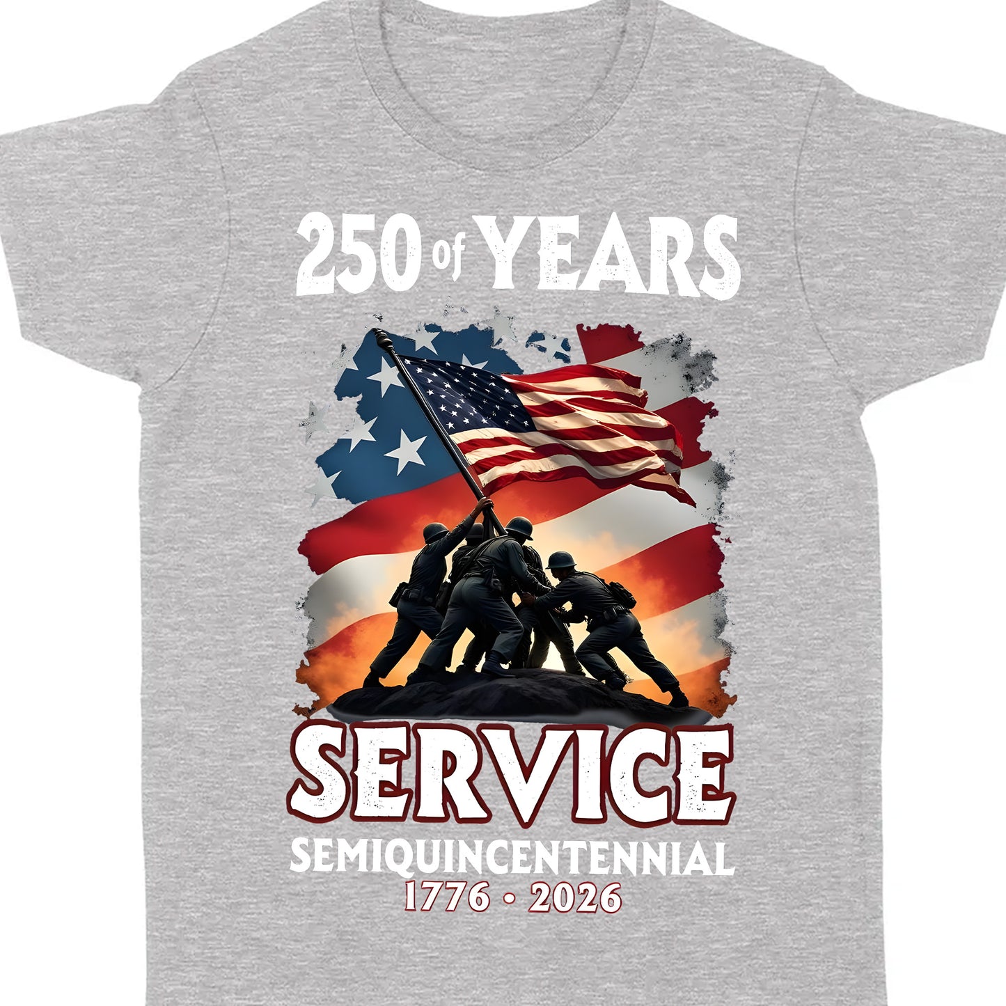 250 Years Of Service Semiquincentennial Shirt | Happy 250th Birthday USA | Patriotic 4th Of July Tee | America 250th Anniversary | Independence Day Shirt 682491