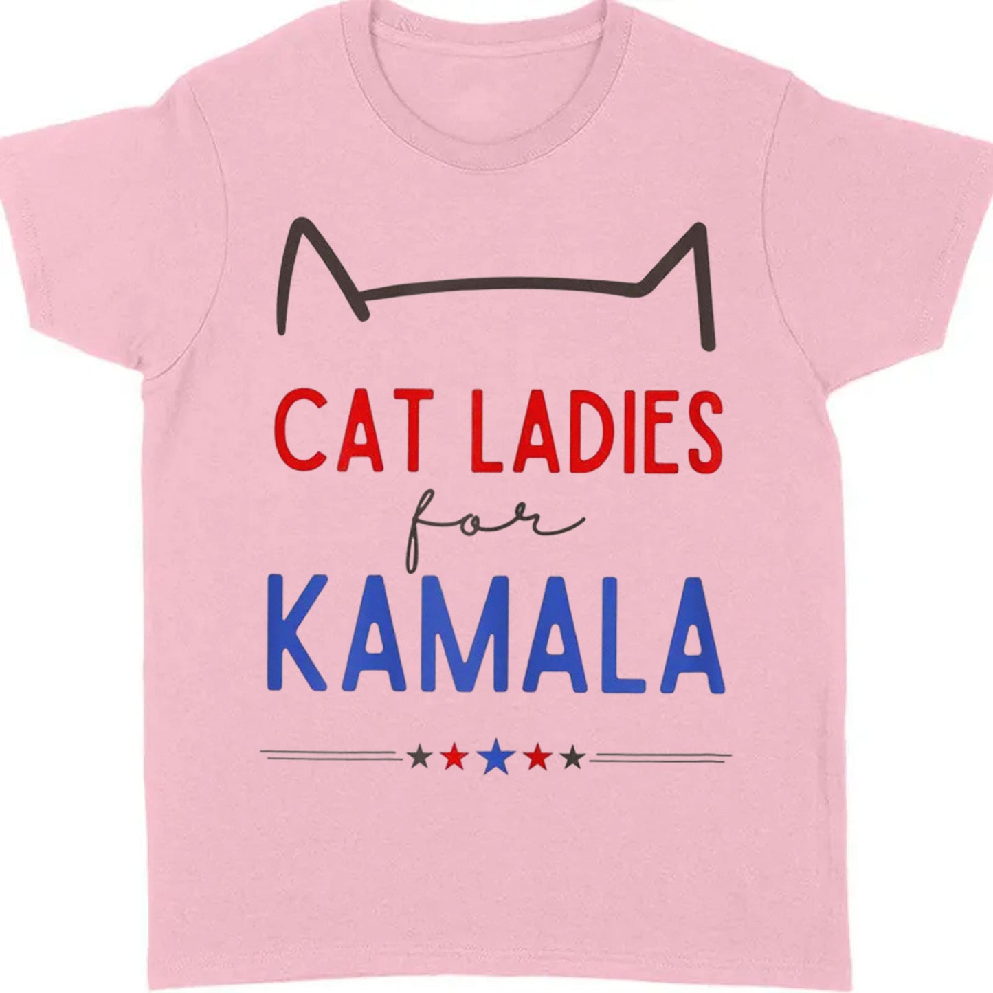Cat Ladies For Kamala Shirt | Kamala Harris 2024 Shirt | Democrat Shirt Bright T1237 - KH2