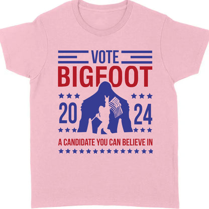Vote Bigfoot Shirt | Funny Bigfoot for President Shirt | Funny 2024 Election Shirt | Funny Sasquatch Shirt | Bigfoot Lover Shirt | Bigfoot 2024 - T1037 - GOP