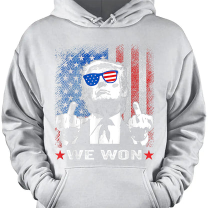 Trump We Won , Trump Won, Funny Trump Shirt, Trump 47th President Shirt Dark T1747 - GOP