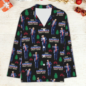 Make America Great Again Pajamas, Funny Trump Dancing Pajamas, Trump Won 2024 Pajamas M1742- GOP