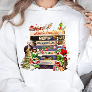 Christmas Movies Shirt, 90s Style Christmas Sweater, Green Christmas Sweatshirt T1652