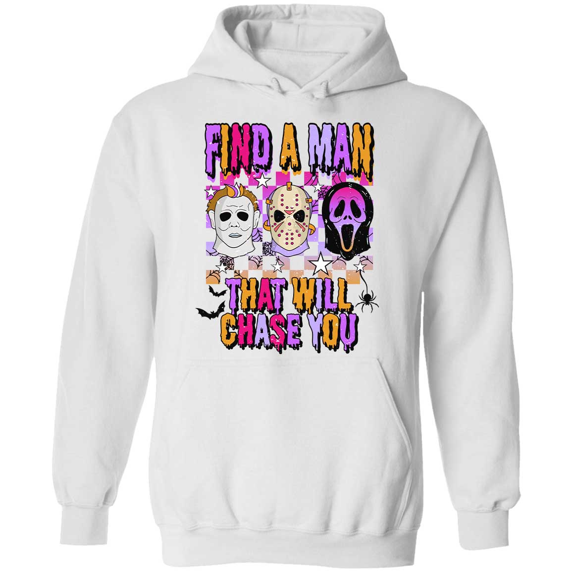 Find A Man Retro Horror Halloween Shirt, Spooky Vibes, Scary Movie, Trendy Halloween Shirt 776V1