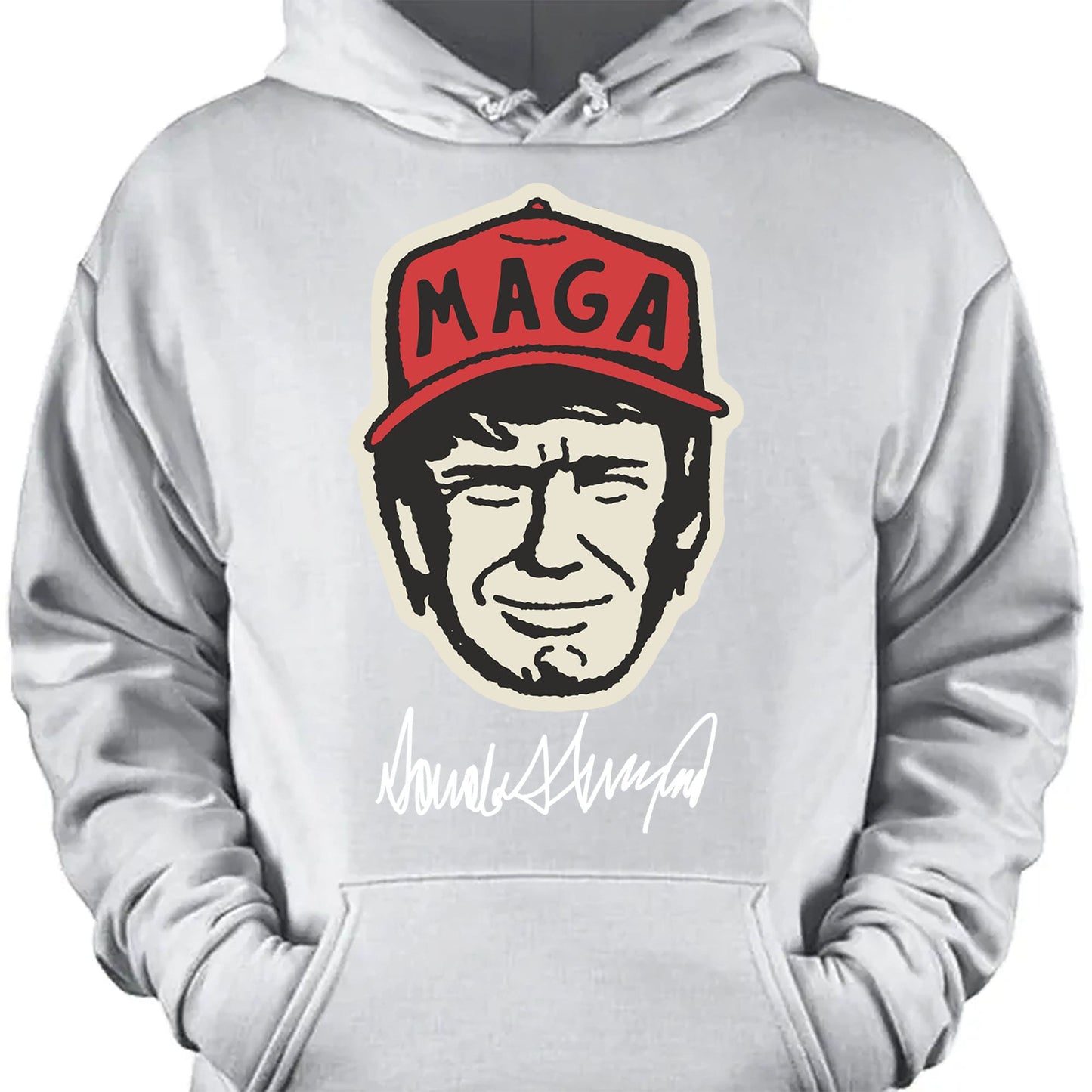 Trump MAGA Hat Cartoon Shirt | Trump 2024 Shirt | Trump Supporter Shirt Dark T1588 - GOP