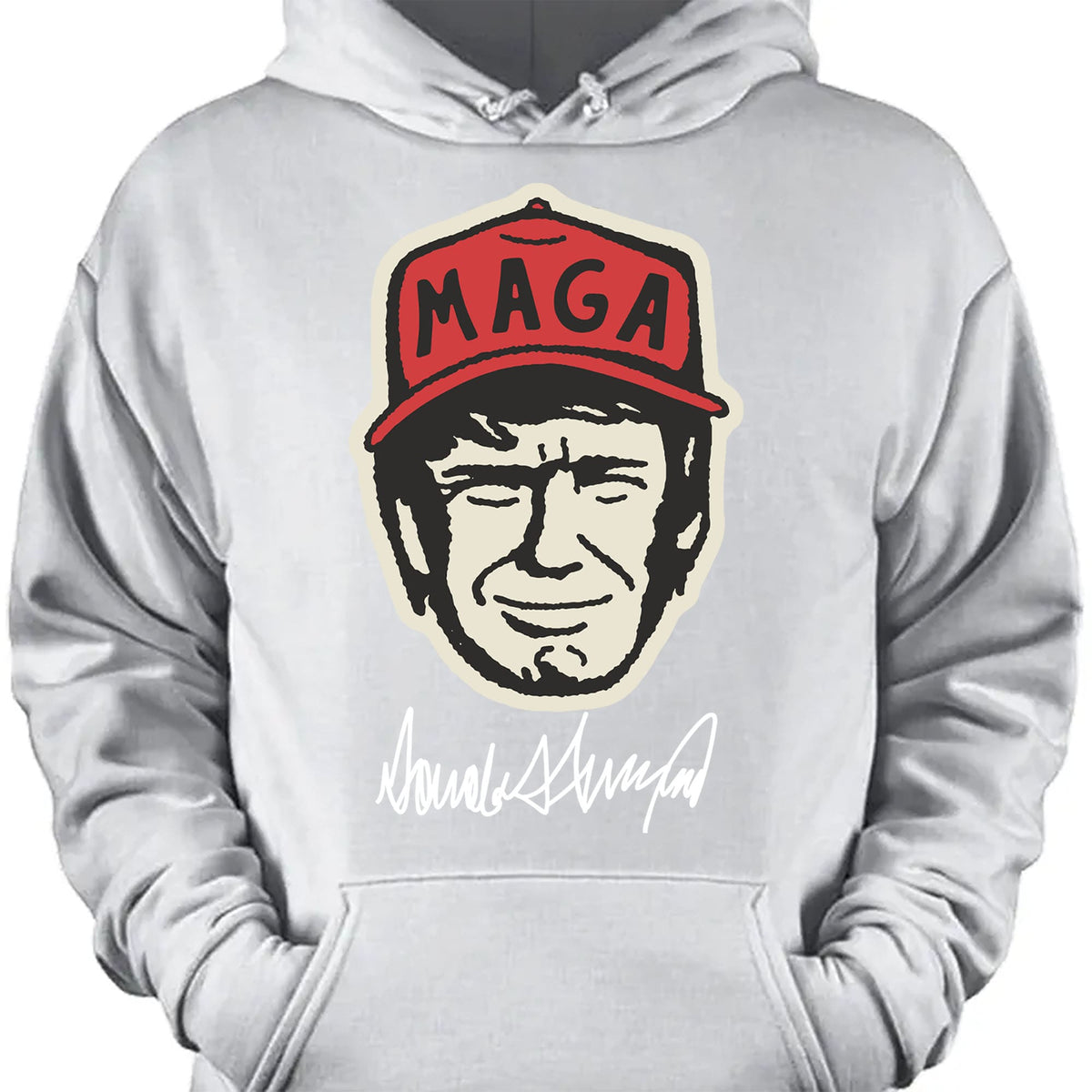 Trump MAGA Hat Cartoon Shirt | Trump 2024 Shirt | Trump Supporter Shirt Dark T1588 - GOP