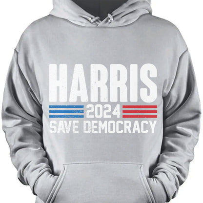 Harris Save Democracy Shirt | Kamala Harris 2024 Shirt | Democrat Shirt Dark T1261 - KH2