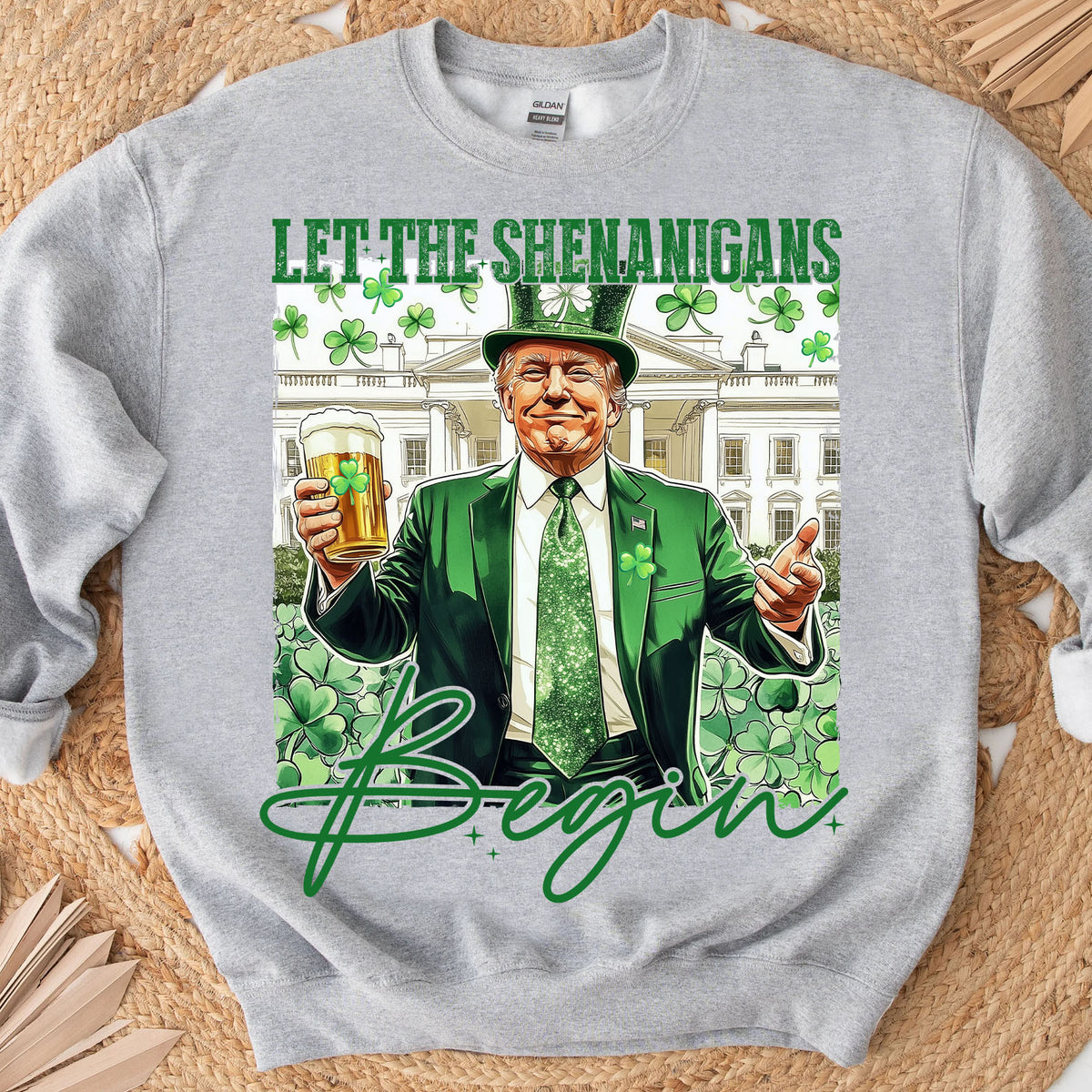 Let Shenanigans Begin Trump Shirt, Trump St Patricks Sweatshirt, St Patricks Trump Shirt 682045 - GOP