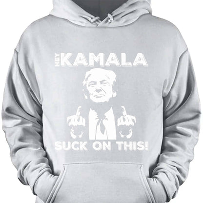 Hey Kamala Suck On This | Political Shirt | Republican Shirt | Trump Supporters Shirt Dark T1212 - GOP