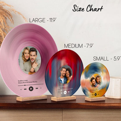 Custom Vinyl Record With Photo | Song Plaque | Wedding Couple Gifts | Anniversary Gift For Him 683930