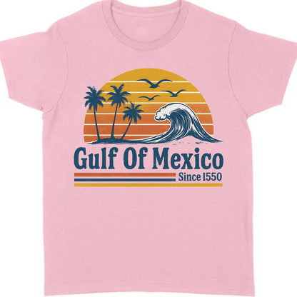 Retro Sunset Gulf Of Mexico Since 1550 Shirt, Mexico Beach Shirt, Anti Gulf Of America Shirt, Political Tee, 8647 Anti Trump 682172