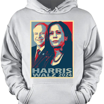 Kamala Harris Tim Walz Shirt, Harris Walz Shirt, Kamala Harris 2024 Shirt, Democrat Shirt Dark T1373 - KH2