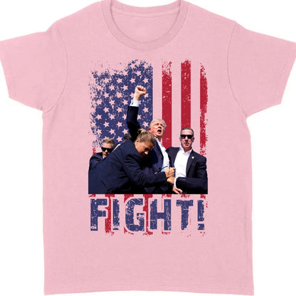 Trump Fight 2024 Shirt | Trump 2024 Pennsylvania Rally | Trump Supporters Shirt Bright T1128 - GOP