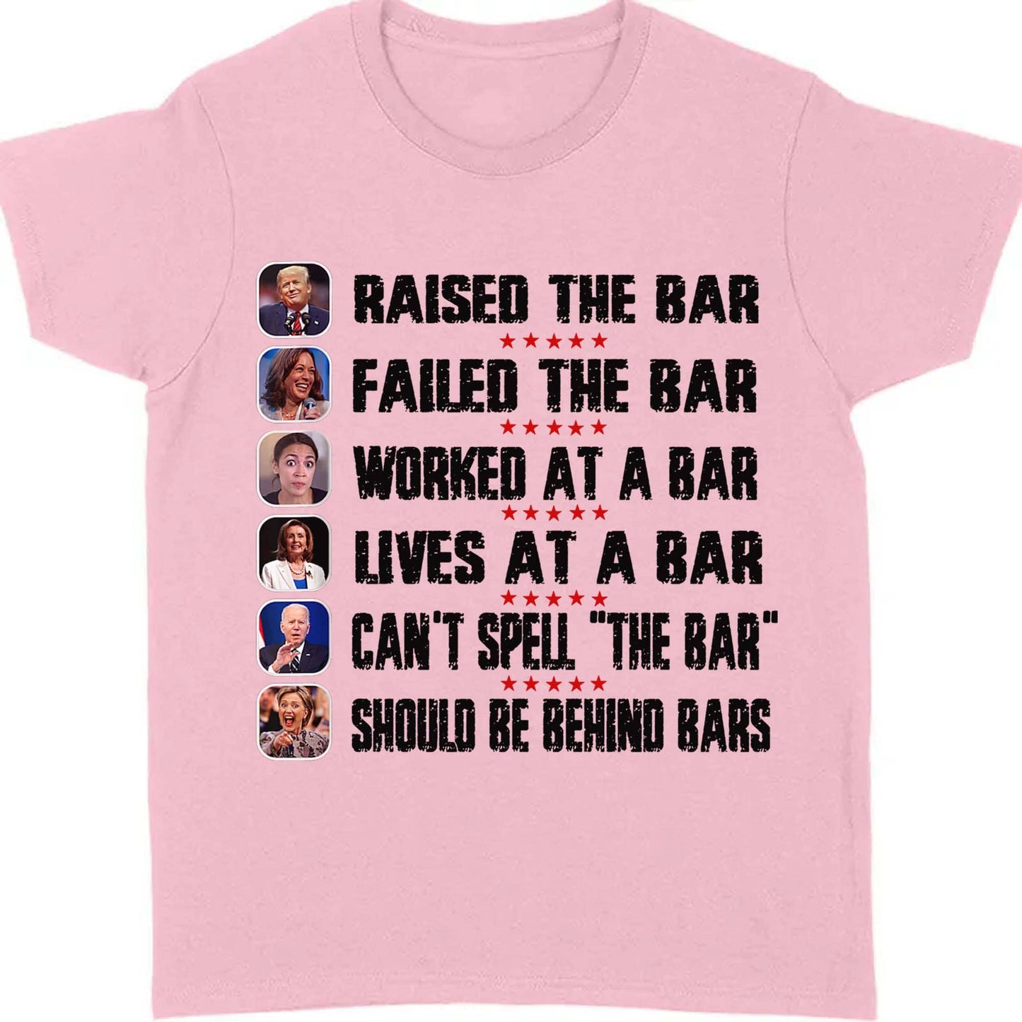 Trump Raised The Bar Harris Failed The Bar T-Shirt | Trump 2024 Shirt | Trump Supporters Shirt Bright T1213 - GOP