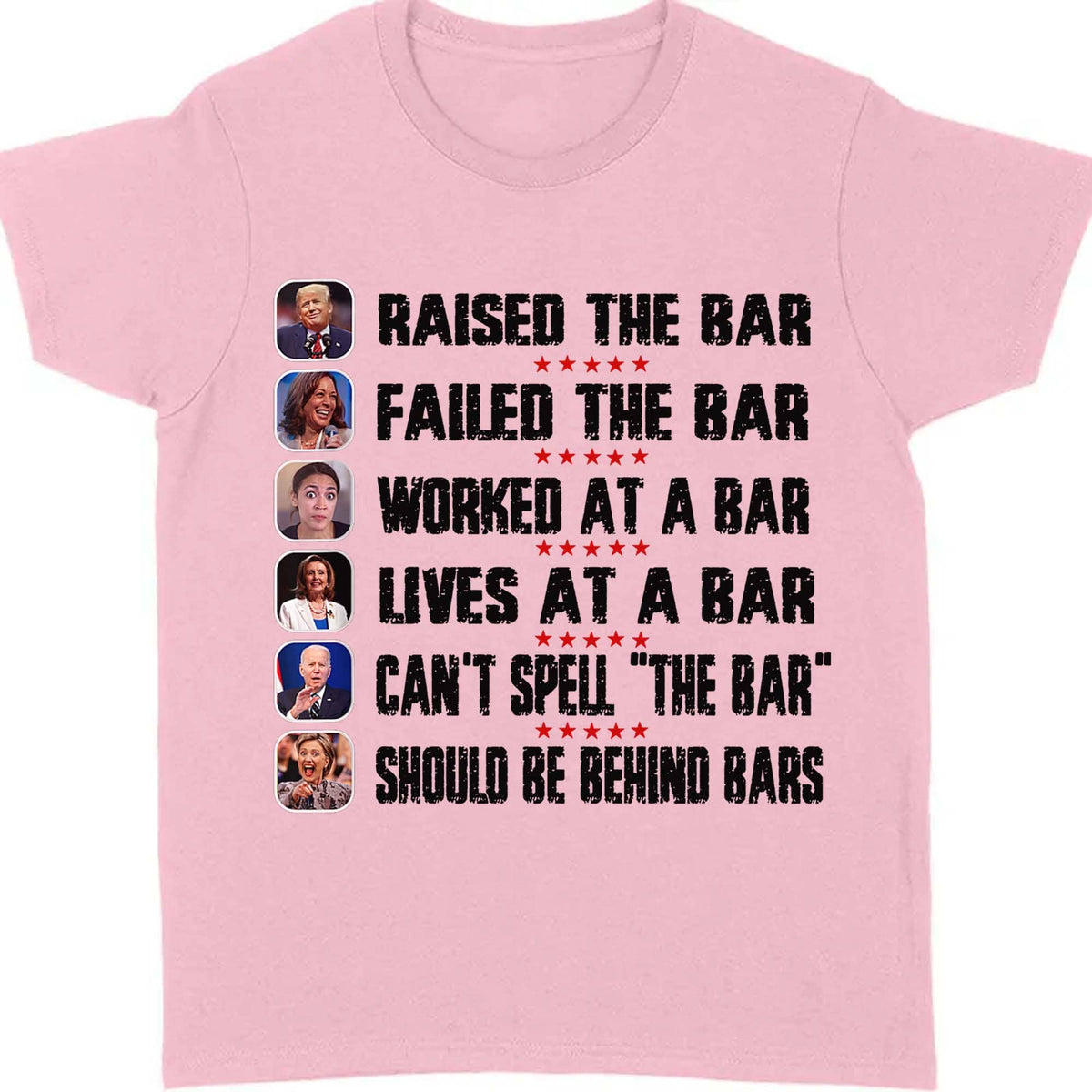 Trump Raised The Bar Harris Failed The Bar T-Shirt | Trump 2024 Shirt | Trump Supporters Shirt Bright T1213 - GOP