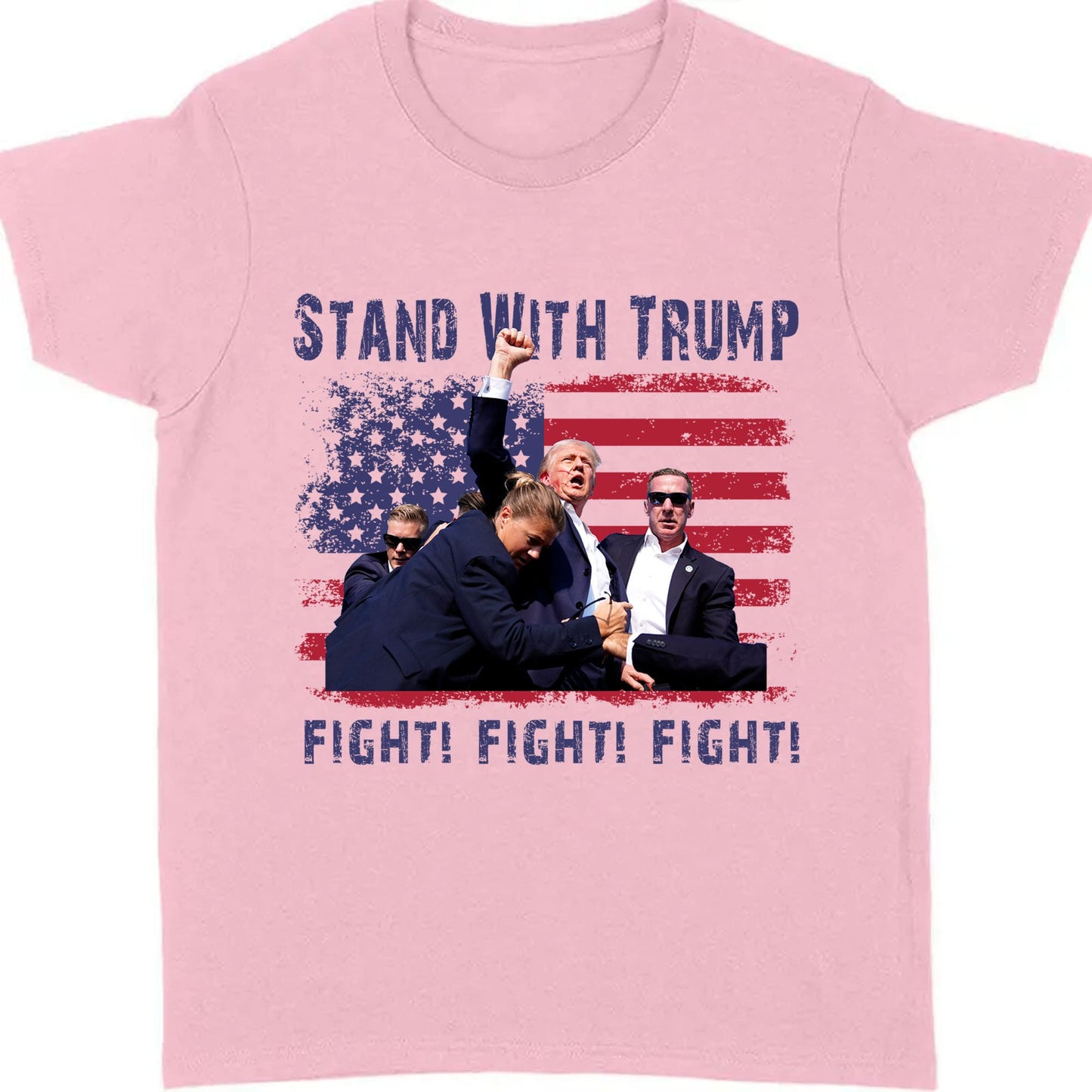Stand With Trump | Trump Fight 2024 Shirt Pennsylvania Rally | Donald Trump Shirt Bright T1153 - GOP
