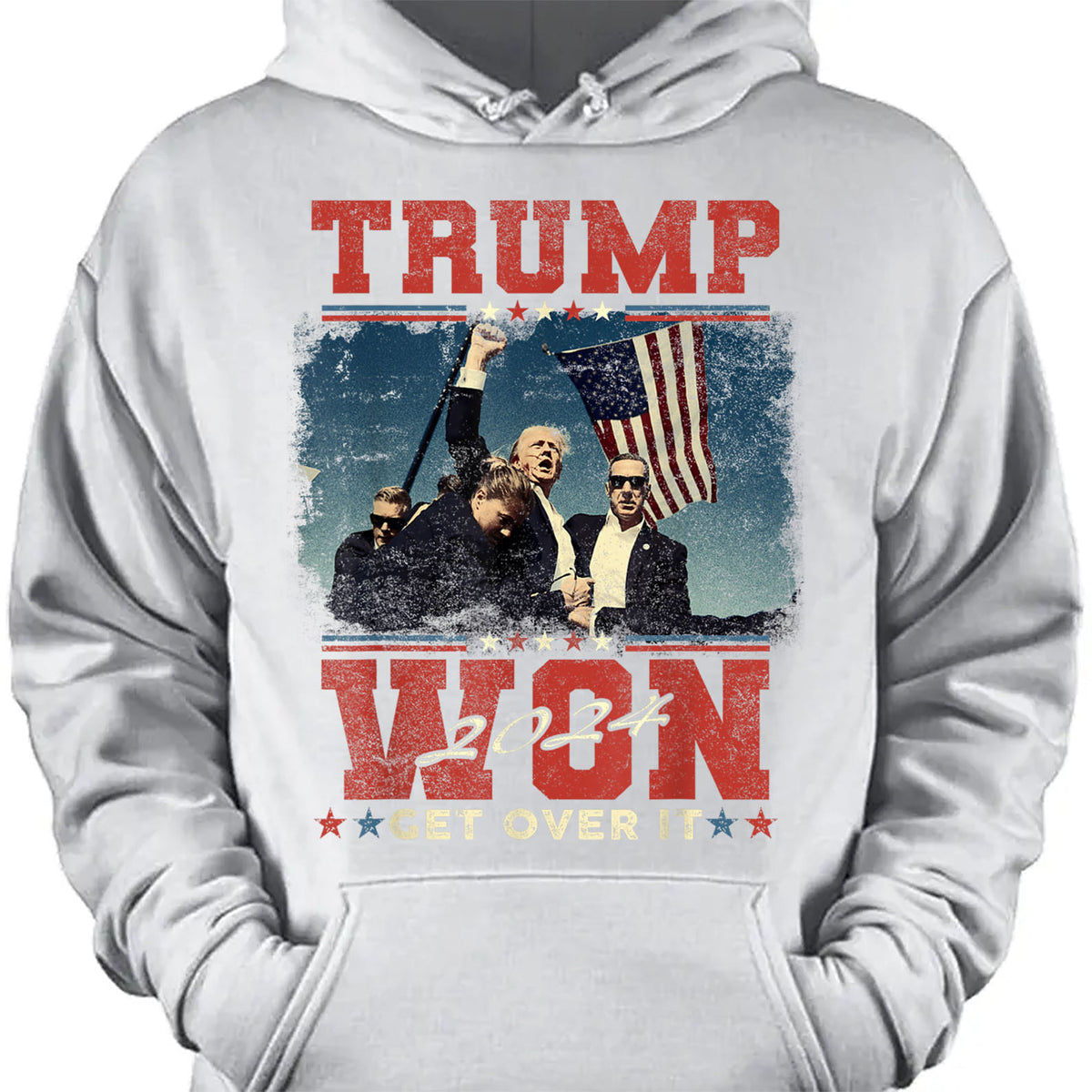 Trump Won Get Over It, Trump Victory Shirt, Celebrate the Win Election 47th Shirt Dark T1706 - GOP