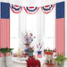 4Th of July Decorations Outdoor - Hanging American Flag Banners Stars and Stripes Porch Sign -Patriotic Memorial Day Decor Party Supplies for July Fourth Independence Labor - Red White Blue (2 Pcs)