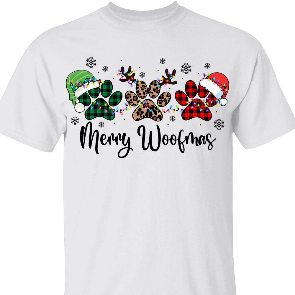 Merry Woofmas Sweatshirt, Pet Lovers Christmas Sweatshirt, Happy Christmas Ugly Sweatshirt - K1491