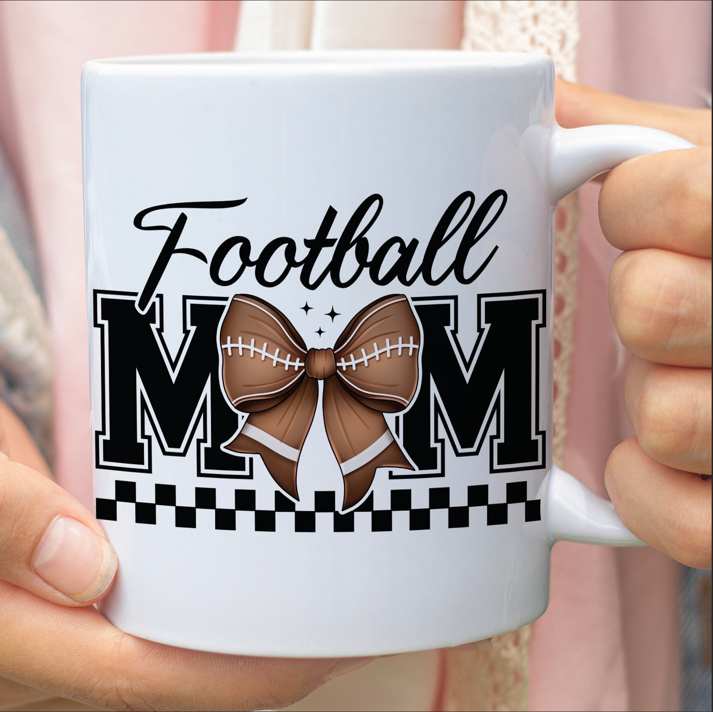 Football Mom Mug – Game Day Vibes Coffee Cup For Sporty Mama, Cheer Mom Gift, Mother’s Day Football Lover Mug 682151