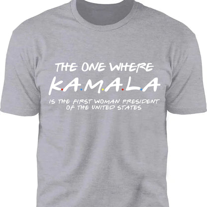 Kamala The First Women President Shirt | Kamala Harris 2024 Shirt | Democrat Shirt Dark T1527 - KH2