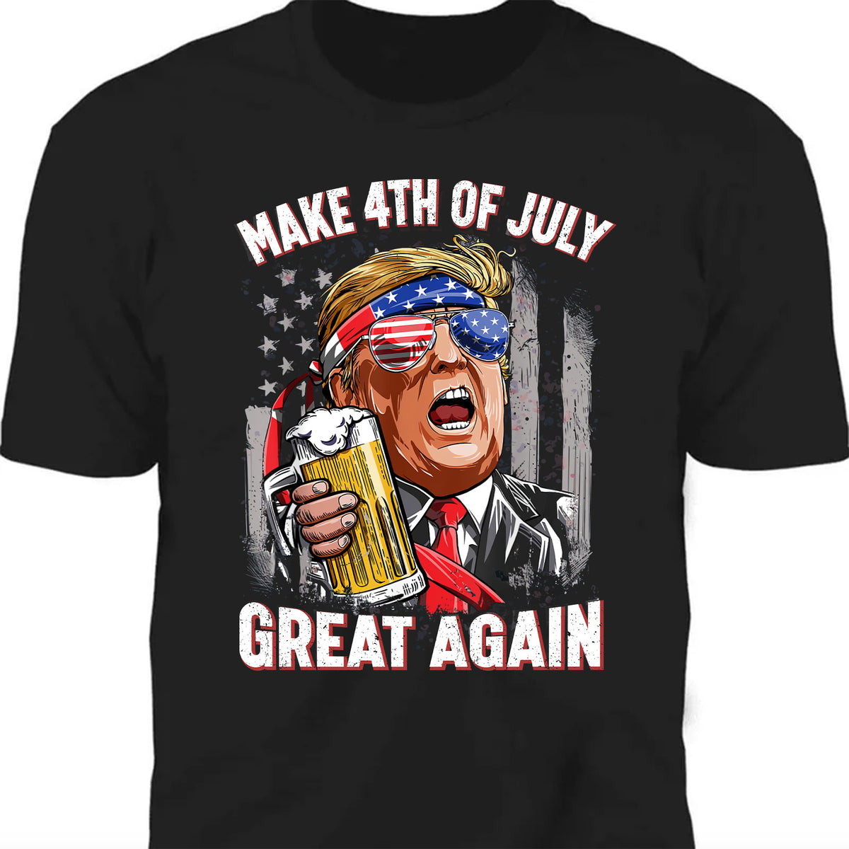 4th Of July Unisex Shirt | Trump 2024 Great Maga Shirt | Independence Day Shirt Dark C1054 - GOP