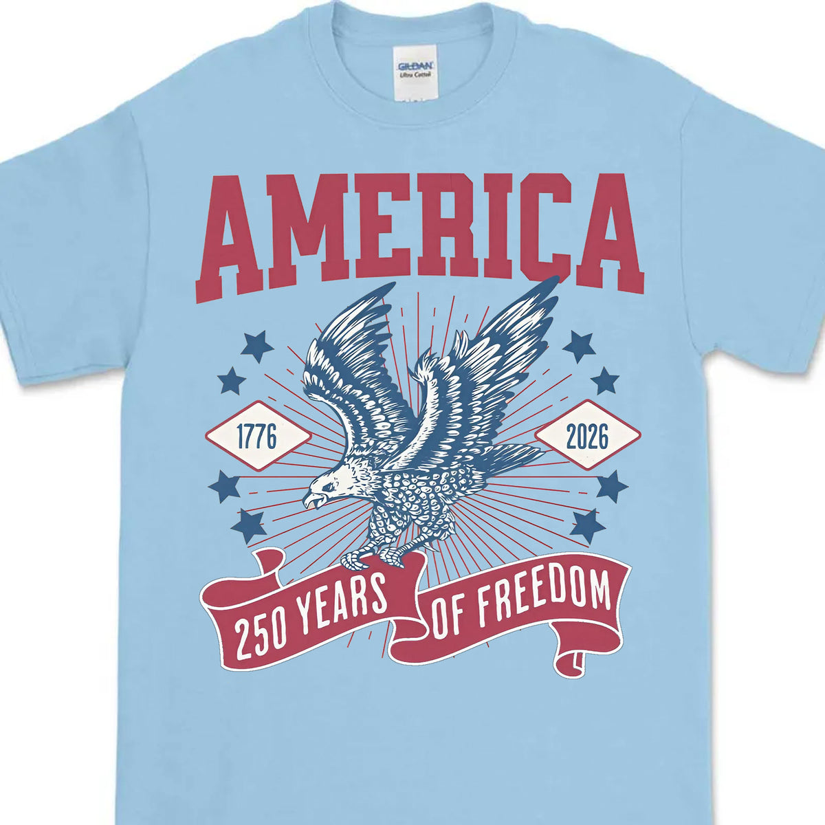 250 Years Of Freedom Shirt | Happy 250th Birthday USA Shirt | America 250th Anniversary Tee | Patriotic Bald Eagle T-Shirt 682586