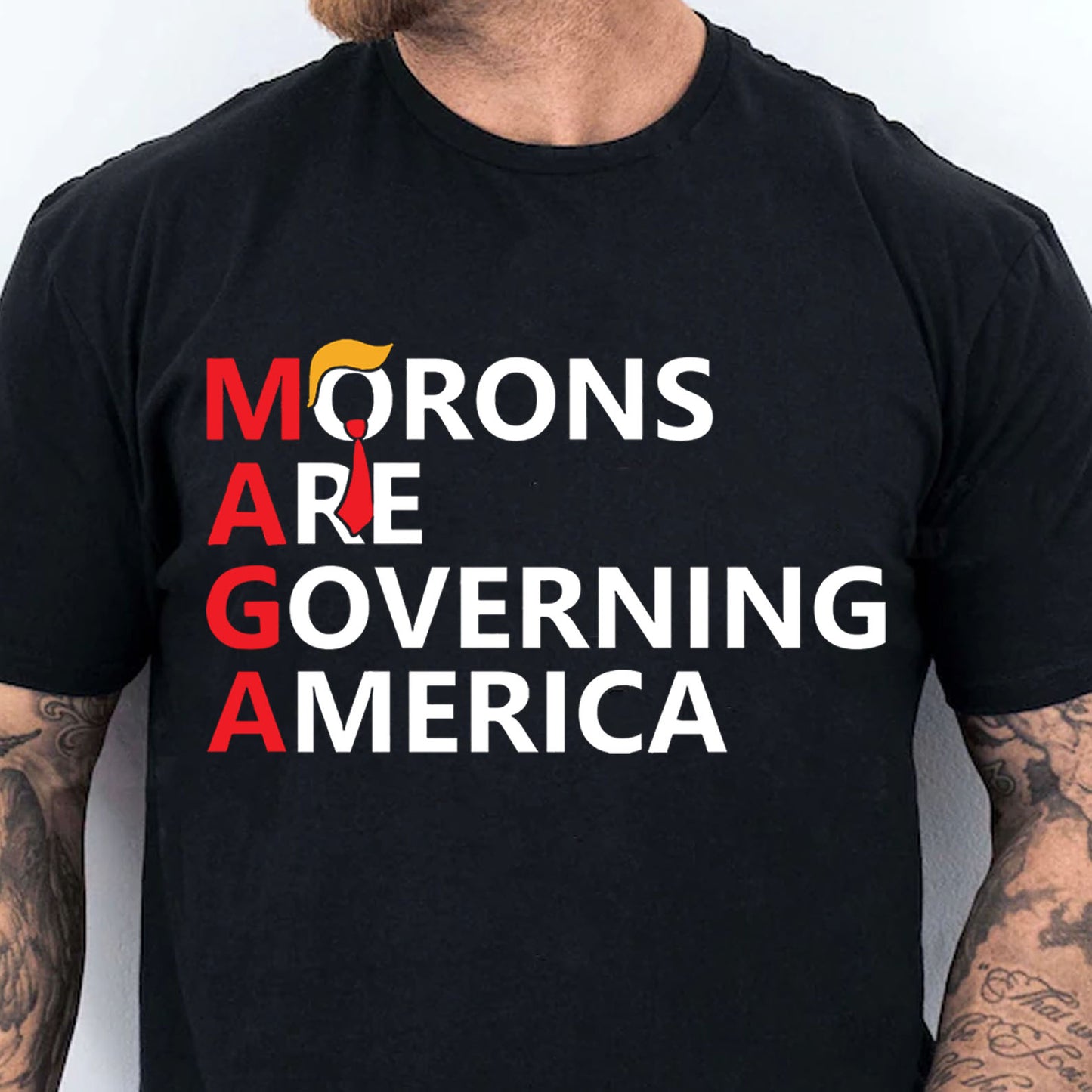 Morons Are Governing America Shirt – 8647 Anti Trump Political Protest Tee, Resist Statement Dark Shirt 682184