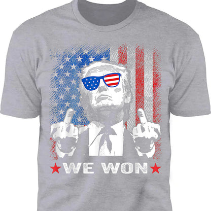 Trump We Won , Trump Won, Funny Trump Shirt, Trump 47th President Shirt Dark T1747 - GOP