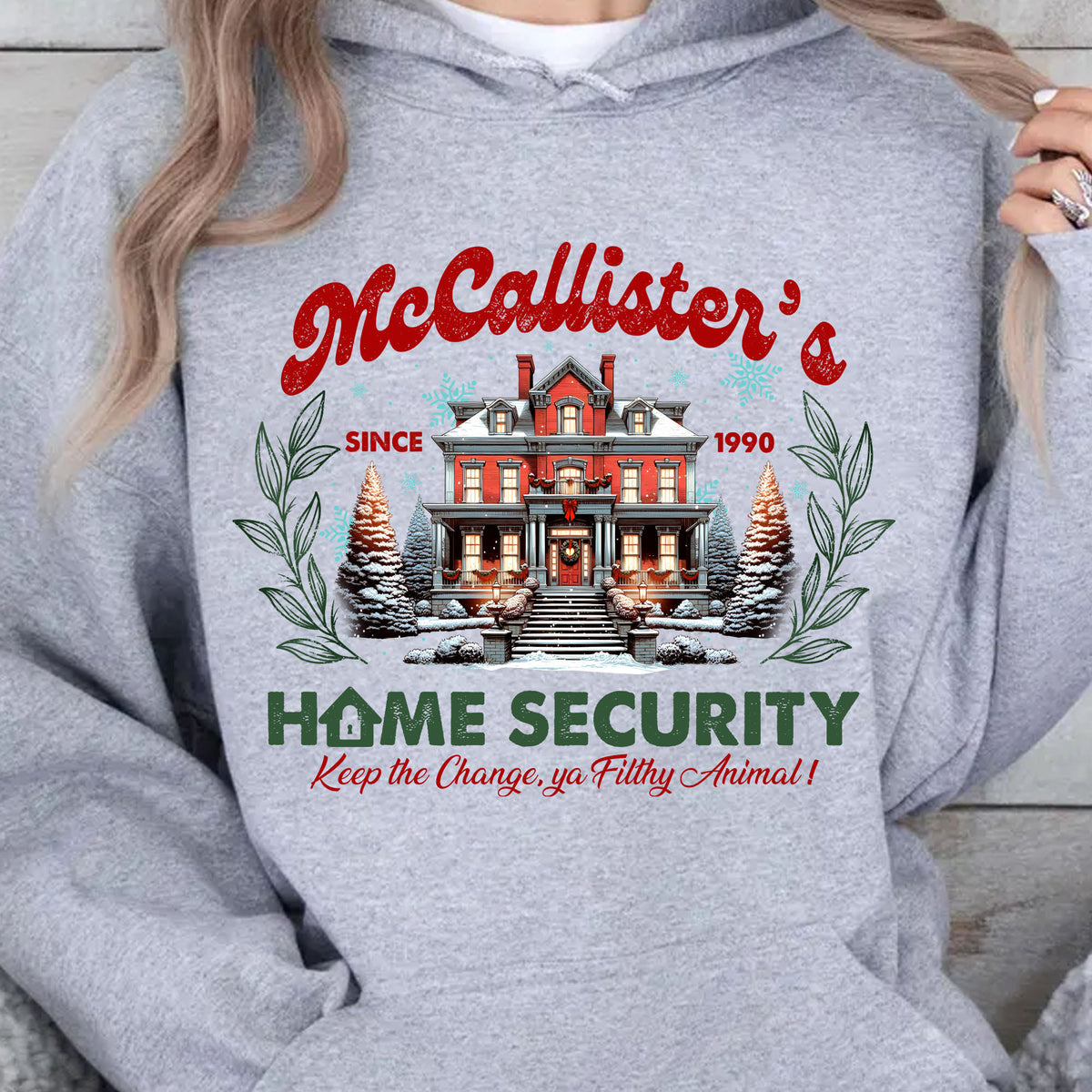 McCallister's Christmas Movie Shirt, Christmas 90's Movie Sweater, Funny Christmas Sweatshirt T1635