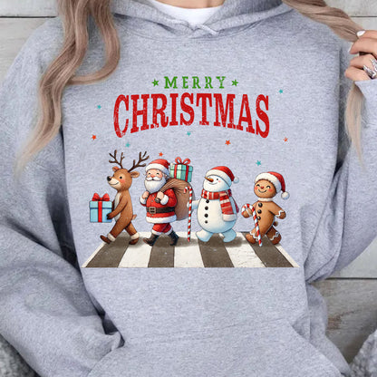 Merry Christmas Shirt, Cute Christmas Elements Sweater, Xmas Holiday Sweatshirt T1641