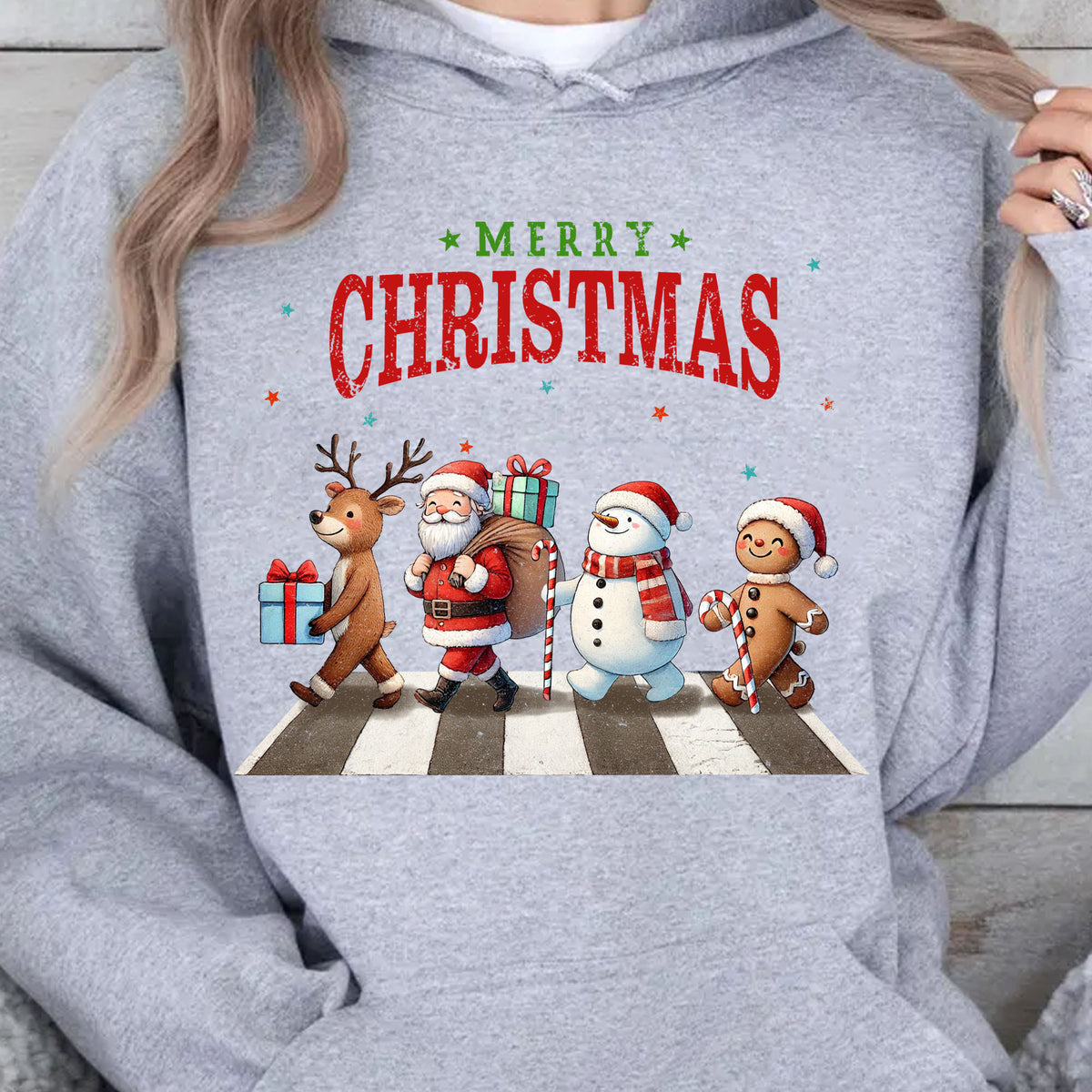 Merry Christmas Shirt, Cute Christmas Elements Sweater, Xmas Holiday Sweatshirt T1641