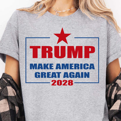 Make America Great Again – Trump 2028 Patriotic T-Shirt | Trump For President 2028, MAGA, Republican Apparel, Donald Trump Gift | GOP 682280