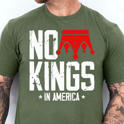 No King in America Shirt, Vintage Patriotic Tee, Anti Trump Anti MAGA Dark Shirt 682474