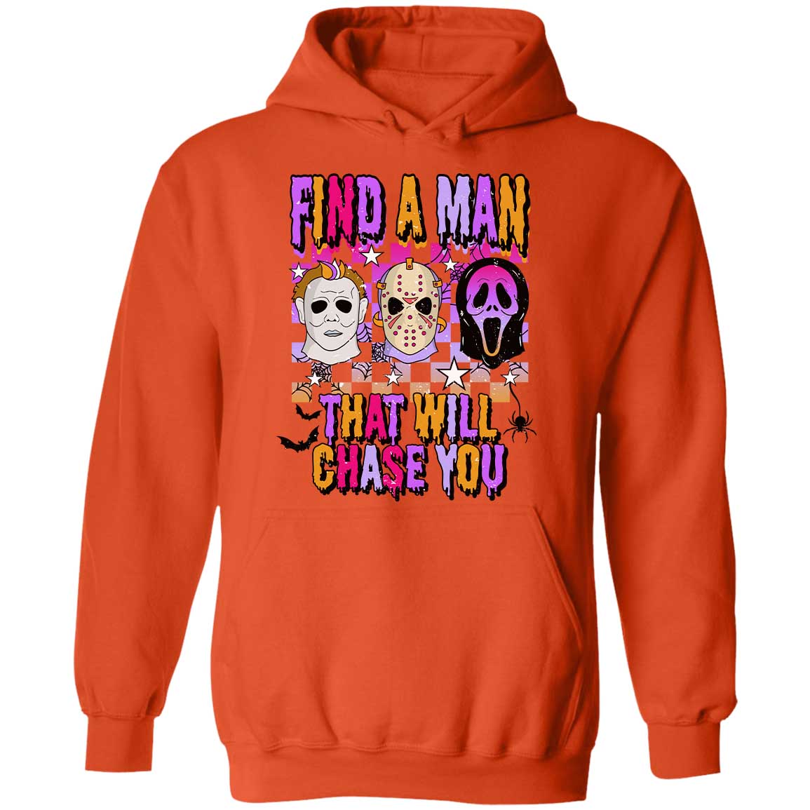 Find A Man Retro Horror Halloween Shirt, Spooky Vibes, Scary Movie, Trendy Halloween Shirt 776V1