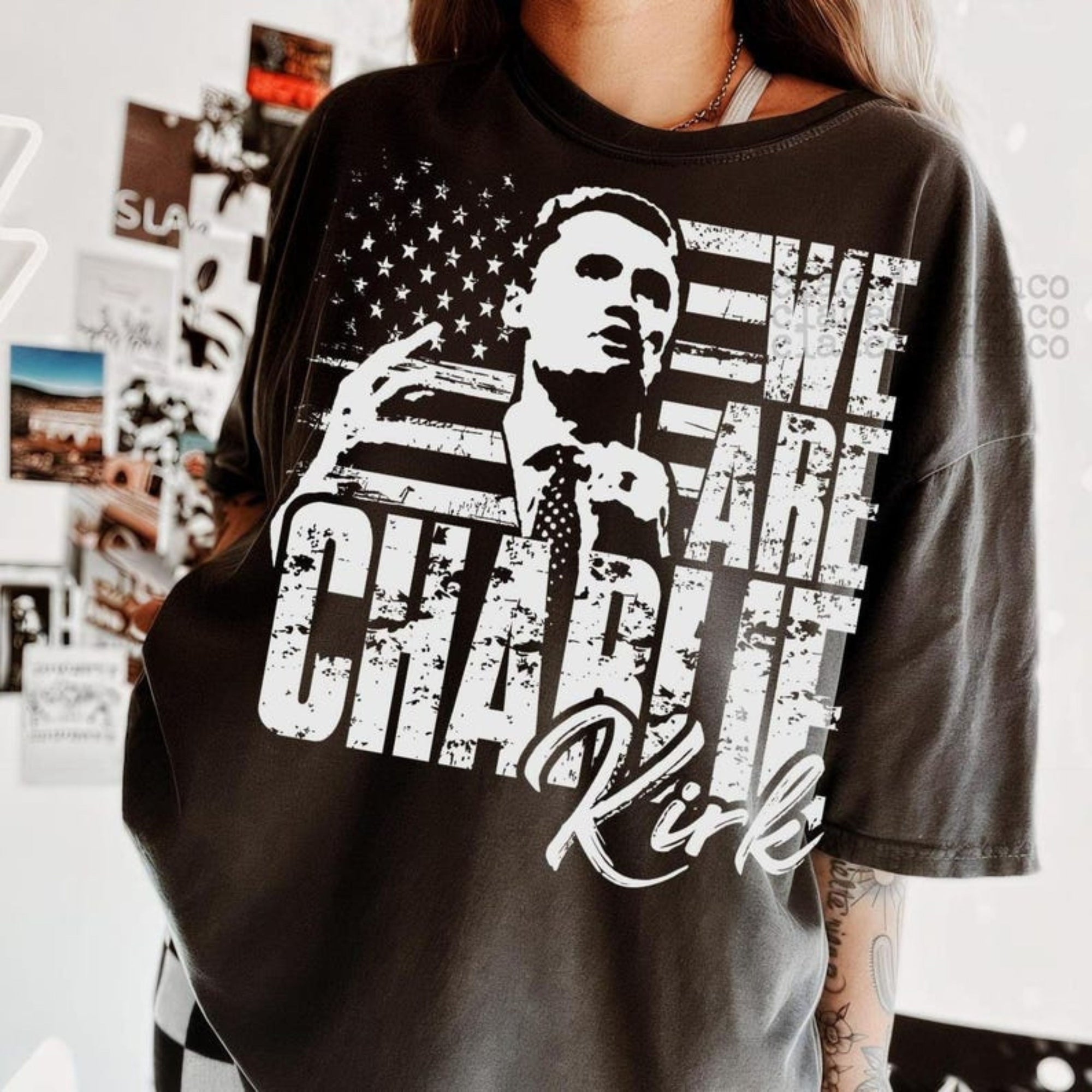 We are Charlie Kirk Patriotic Shirt | Justices For Charlie Kirk Dark Shirt | Human Rights & Activist Shirt 683033