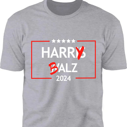 Harry Balz 2024 Shirt | Funny Political 2024 Shirt | Harris Walz Shirt | Kamala Harris 2024 Shirt Dark T1571 - KH2