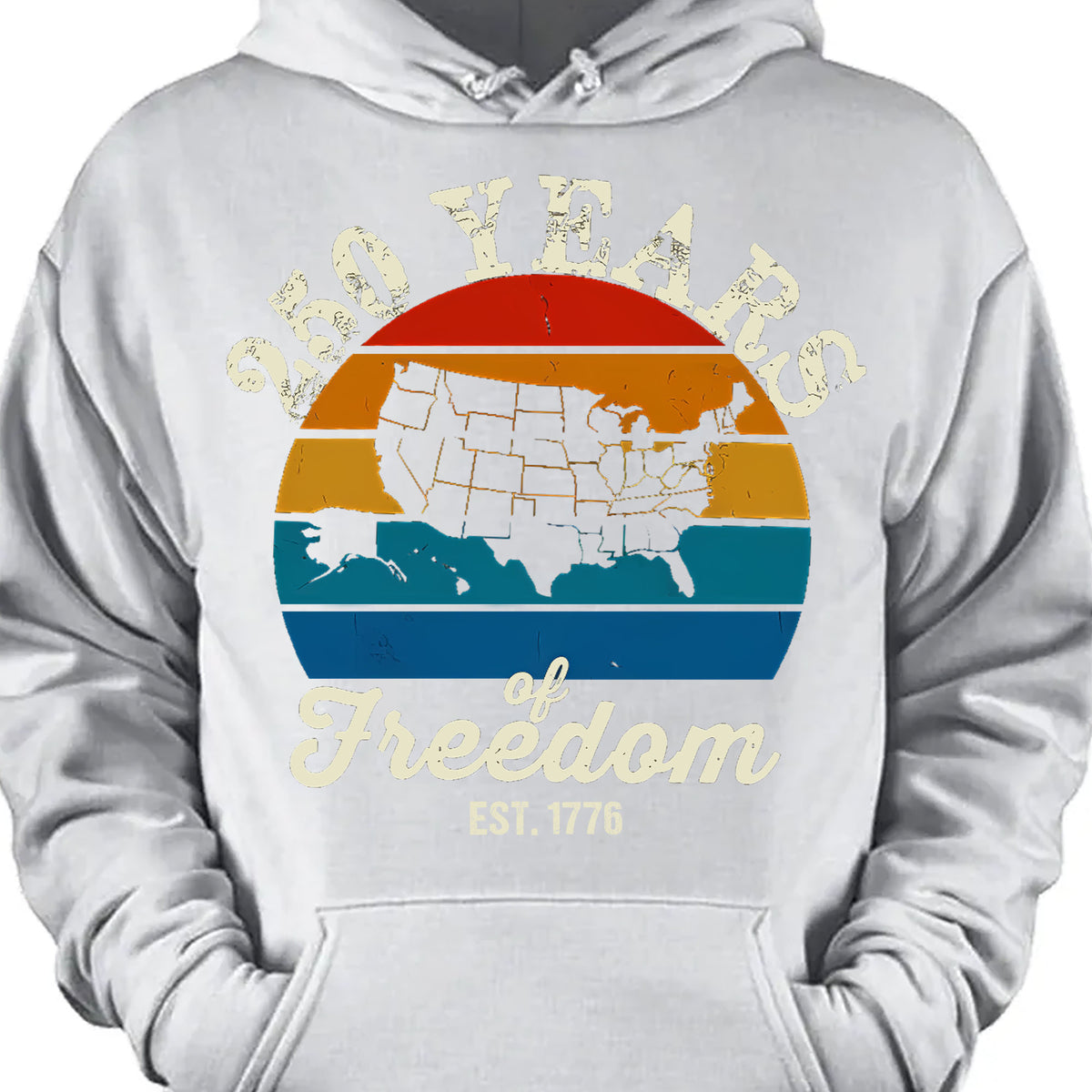 250 Years Of Freedom Retro Map Shirt | Happy 250th Birthday USA | Patriotic 4th Of July Tee | America 250th Anniversary | Independence Day Shirt 682569