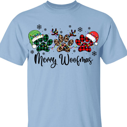 Merry Woofmas Sweatshirt, Pet Lovers Christmas Sweatshirt, Happy Christmas Ugly Sweatshirt - K1491