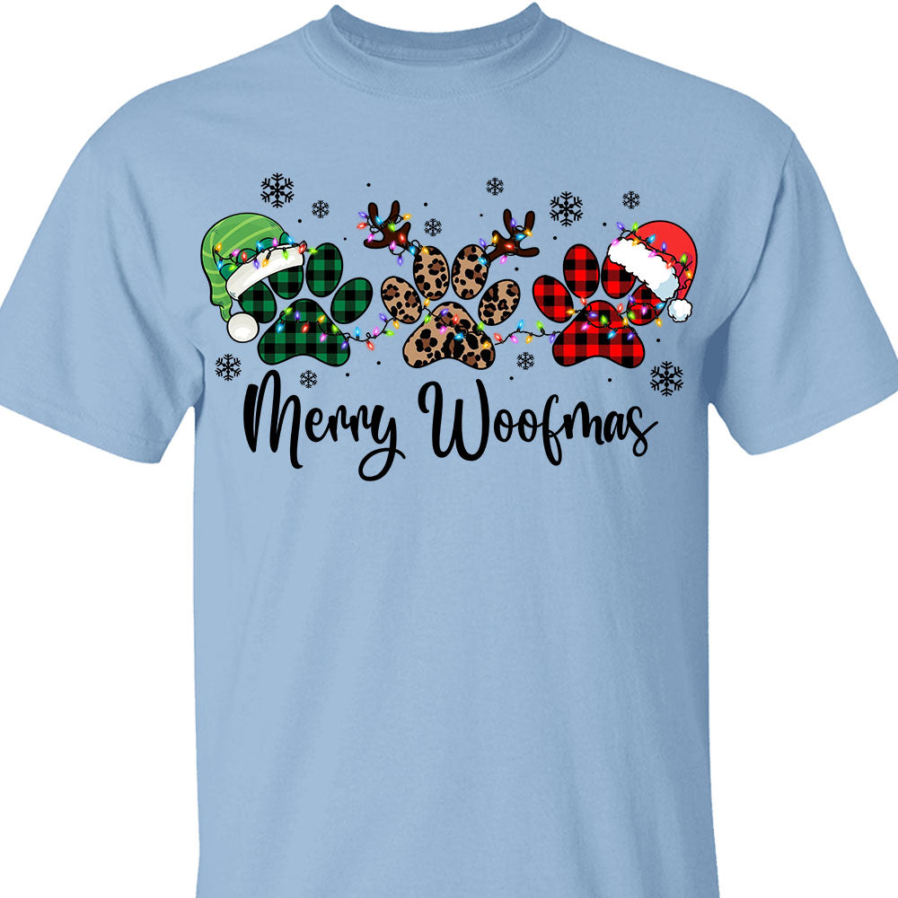 Merry Woofmas Sweatshirt, Pet Lovers Christmas Sweatshirt, Happy Christmas Ugly Sweatshirt - K1491