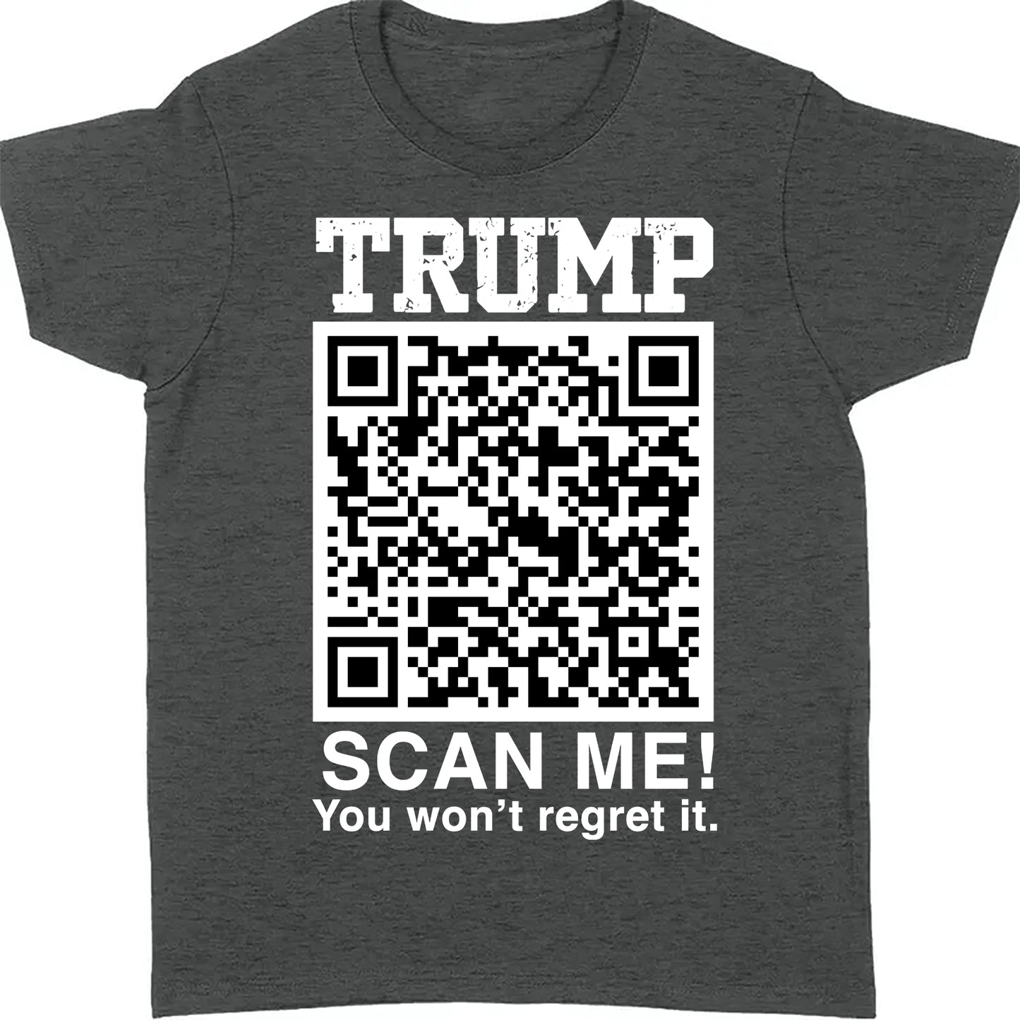 QR President Trump Dance Shirt, Scan Me You Won't Regret, Funny Qr Scan me, 45/47 Trump Dancing Code Shirt Dark 681887 - GOP