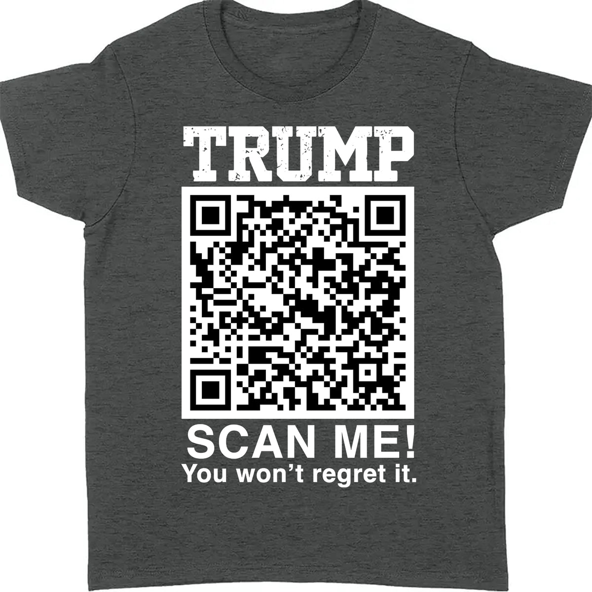 QR President Trump Dance Shirt, Scan Me You Won't Regret, Funny Qr Scan me, 45/47 Trump Dancing Code Shirt Dark 681887 - GOP