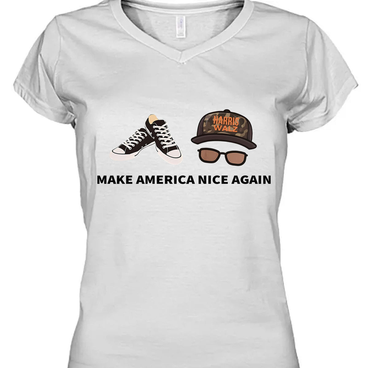 Make America Nice Again Harris Walz Shirt | Kamala Harris 2024 Shirt | Democrat Shirt Bright T1406 - KH2