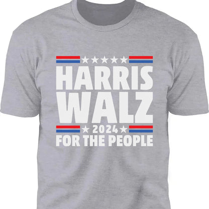 Harris Walz For The People | Kamala Harris 2024 Shirt | Tim Walz Shirt | Democrat Shirt Dark T1251 - KH2
