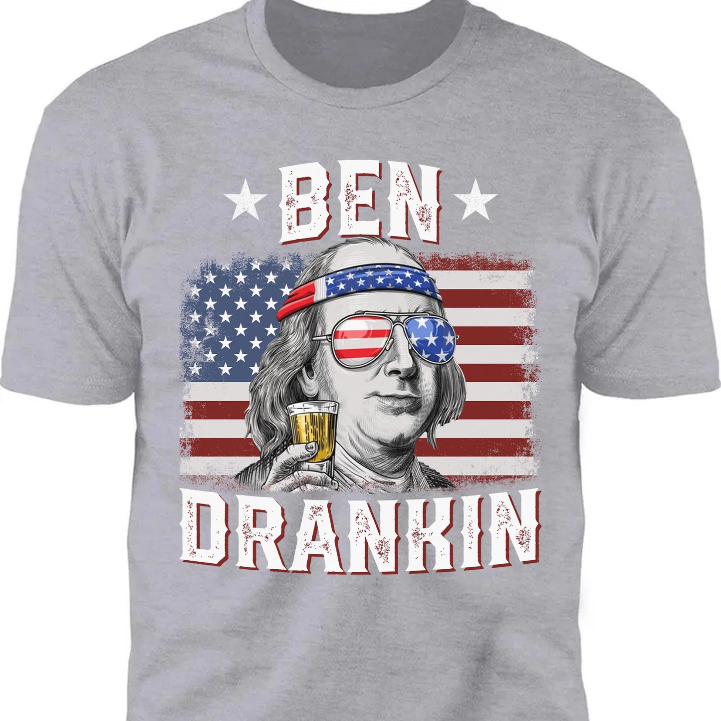 Ben Drankin Unisex Shirt | 4th of July Shirt | Independence Day Shirt | Retro America Patriotic Shirt Dark C1058