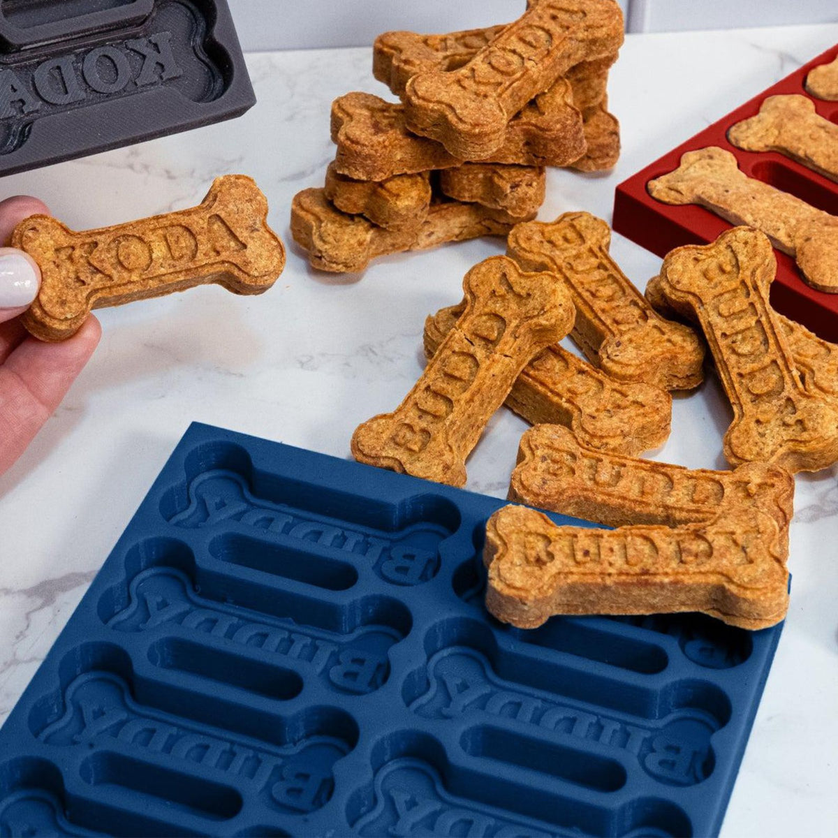 Custom Bake Treats Dog Name, Custom Bone Shaped Treat Mold, Personalized Dog Biscuit Silicone Bakeware, Dog Lover Gift 683911