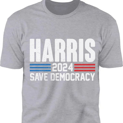 Harris Save Democracy Shirt | Kamala Harris 2024 Shirt | Democrat Shirt Dark T1261 - KH2