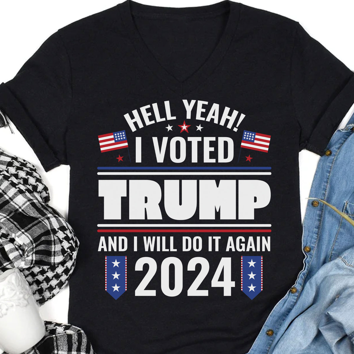 I Voted Trump And I Will Do It Again Shirt | Donald Trump Homage Shirt | Donald Trump Fan Tees C903 - GOP